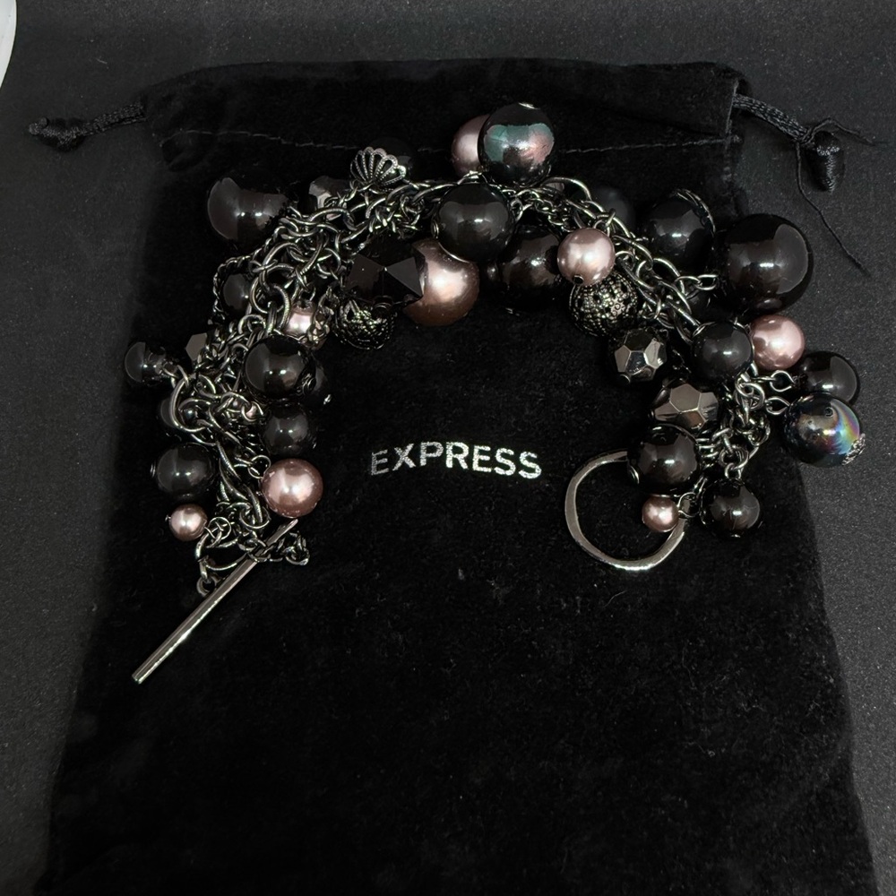 Express Dark Beaded Bracelet